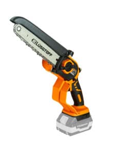 Mini Motosierra Electrosierra a Batería Inalámbrica Compacta 8" 150mm Lusqtoff Naranja/Negro MML80-8B