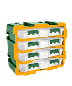 Alternative view of Organizador Modular Pack 4 Contenedores Organizadores Jadever Verde Amarillo JDTB8344
