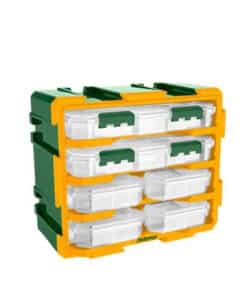 Alternative view of Organizador Modular Pack 6 Contenedores Organizadores Jadever Verde Amarillo JDTB8346
