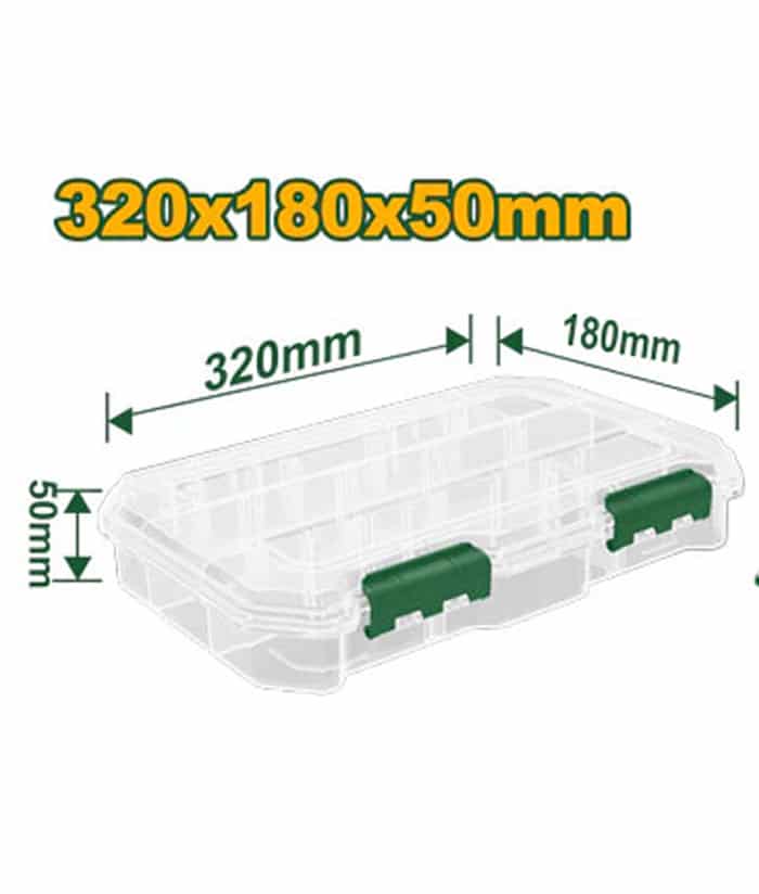 Maletín Organizador de Herramientas Transparente 320 x 180 x 50mm Jadever JDTB8342