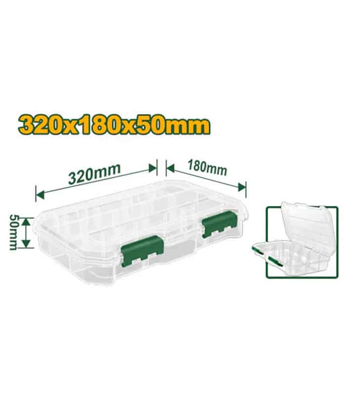 Maletín Organizador de Herramientas Transparente 320 x 180 x 50mm Jadever JDTB8342 - Imagen 2
