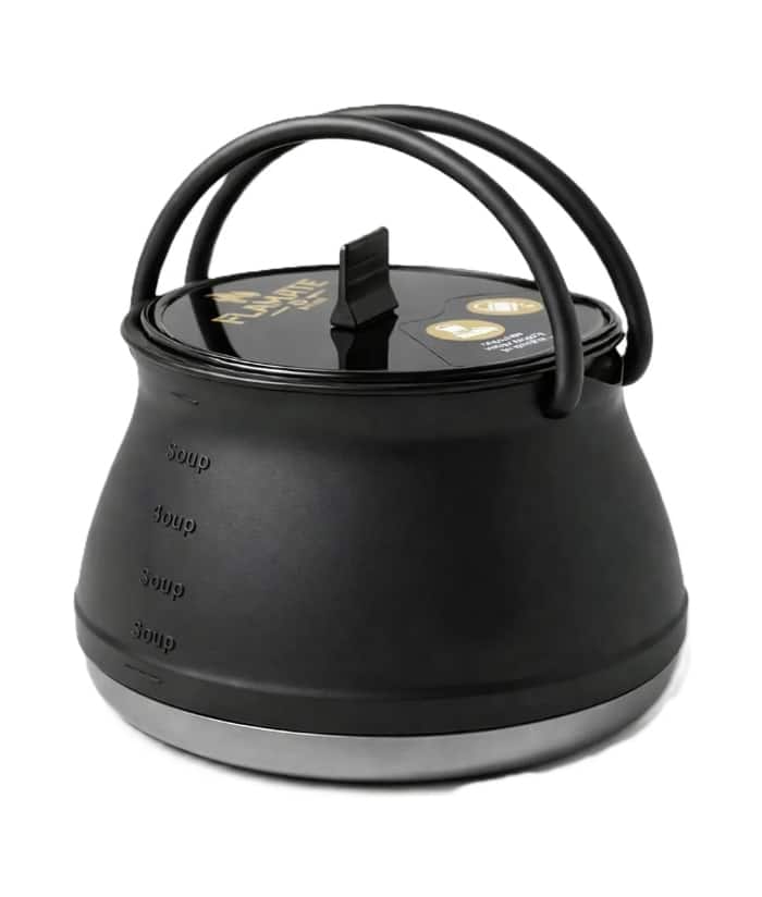 Pava Plegable Compacta de Silicona Con Tapa 1.2lts Color Negra Driven DS01-N