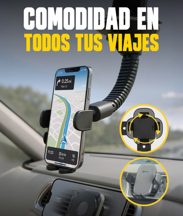 Porta Celular Soporte Para Celular Extremo 4 en 1 Rotación 360º Driven MAG-H6S - Imagen 2