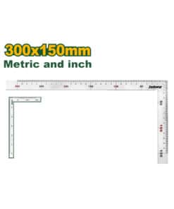 Regla Escuadra de Acero Inoxidable 12" 300 x 270mm Jadever JDSR2930