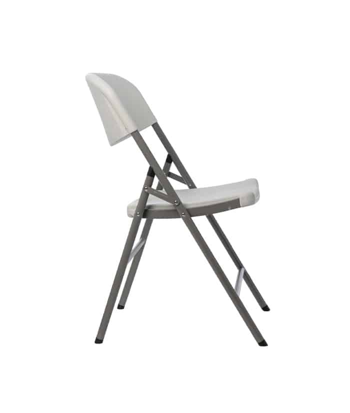 Silla Plegable Reforzada Camping Jardín Eventos Blanca Individual Lüsqtoff SIL180-8I - Imagen 3