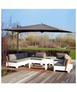 Alternative view of Sombrilla Negra Con Pie UV Exterior Regulable 3 metros Lusqtoff Regulable Color Negro LQ50-04N