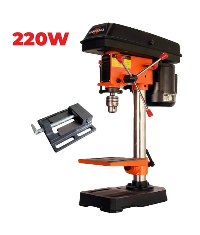 Taladro de Banco 13mm 220W Con Morsa de 2.5" Nebraska NEMETB13