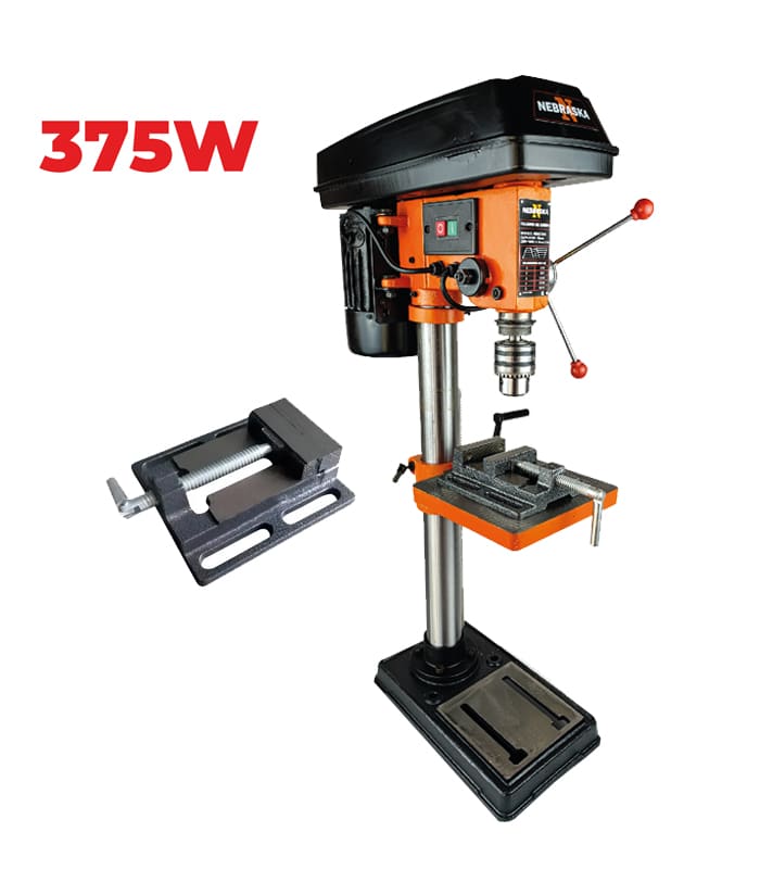 Taladro de Banco 16mm 375W Con Morsa de 2.5" Nebraska NEMETB16