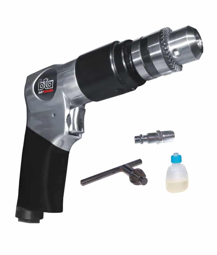 Taladro Reversible Neumático 1/4" 2.5hp Mandril 10mm BTA 826002