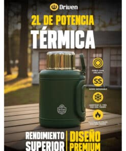 Alternative view of Termo Viajero de Viaje Acero Inoxidable 2lts Color Verde Driven TD-2050/VM