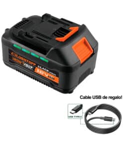 Batería de Litio 4.0Ah Amper 18V Iron Volt PowerBank Black Series + Cable USB C de Regalo Lusqtoff Naranja/Negro BSB1840-9 - Makita