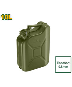 Bidón Americano Extra Chato de Acero 10lts Para Combustible Jadever JDQY1310