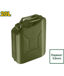Bidón Americano Extra Chato de Acero 20lts Para Combustible Jadever JDQY1320