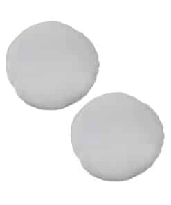 Juego Set Kit Disco Pads Paño Blanco de Lana Para Pulido Pulidora Abrojo Con Velcro 125mm x 2 UNID. Lusqtoff PPL125-9
