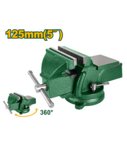 Morsa de Banco Giratoria 5" 125mm Con Yunque Jadever JDBV1A05