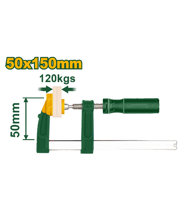Sargento Prensa Tipo F 50mm x 150mm Jadever JDCP2151