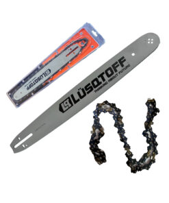 Juego Set Kit Repuesto Espada 20" Con Cadena Para Motosierras Lusqtoff LQCBCKIT20