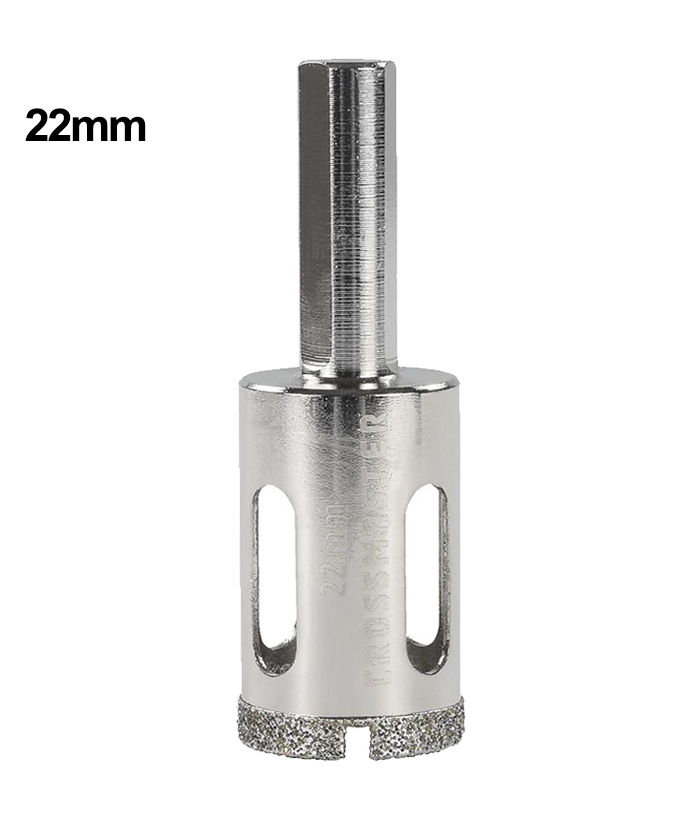 Sierra Copa Diamantada 22mm Vidrios Azulejos Cerámicos Granito Mármol Crossmaster 9971485