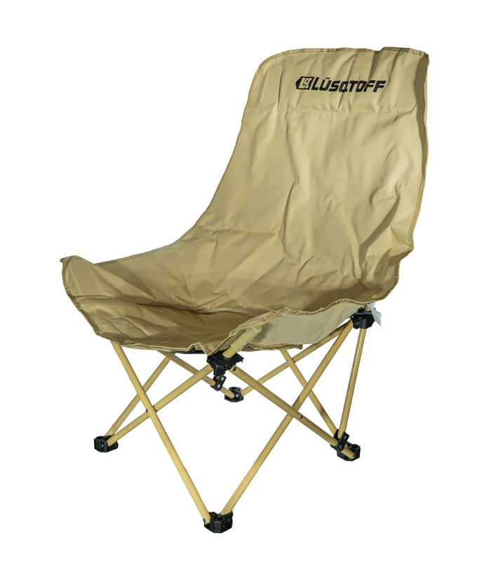 Silla Sillón Plegable Moon Para Camping Aire Libre Color Beige Lusqtoff LOD018