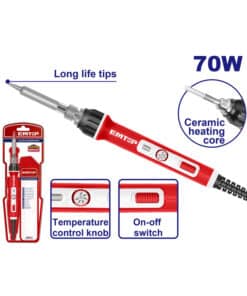 Soldador de Estaño 220V 70W Tipo Lápiz Emtop Rojo/Azul EESL01606-4