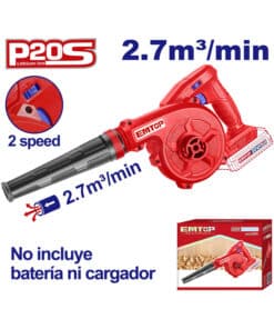 Sopladora a Batería Inalámbrica 20V 1800rpm Emtop Azul/Rojo ELAB20058