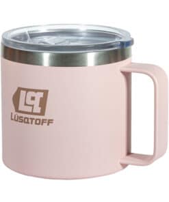 Taza Térmica con Tapa 420ml Color Rosa Pastel Lusqtoff TTL420-8RP