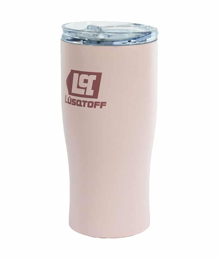 Vaso Térmico Cervecero Con Tapa 430ml Color Rosa Pastel Lusqtoff VCL430-8RP