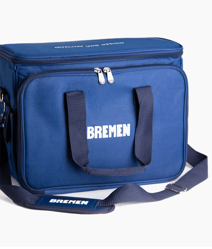 Bolso Maletín Apertura Lateral Doble Porta Herramientas 15" Azul Bremen 8664 - Imagen 4
