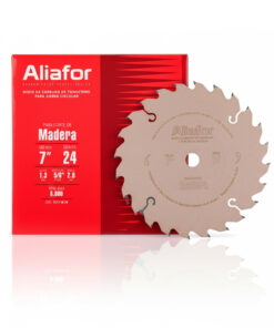 Disco Widia Sierra Circular 7" 180mm 24 Dientes Centro 5/8" Para Madera Aliafor TCT7-16-24