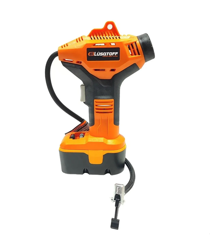 Inflador a Batería Portátil 18V 150psi Power Link Lusqtoff Naranja/Negro TGMILI18 - Imagen 2