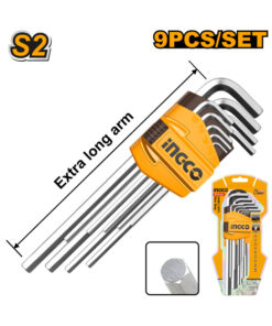 Juego Set Kit Llaves Allen Hexagonales 1.5mm a 10mm x 9pzs Ingco HHK11092