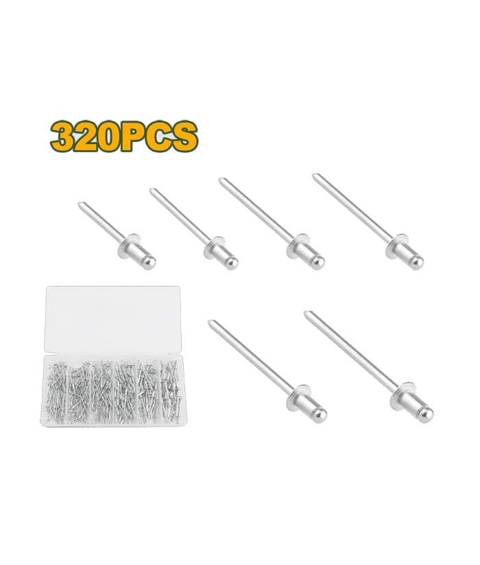 Juego Set Kit Remaches Pop Surtidos x 320pzs Jadever JDUFS2304