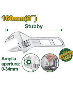 Llave Ajustable Francesa Corta 6" Jadever JDAW7106