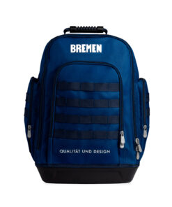 Mochila Base Plástica Rígida Porta Herramientas 32 litros Azul Bremen 8665