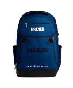 Mochila Base Plástica Rígida Porta Herramientas 35 litros Azul Bremen 8666