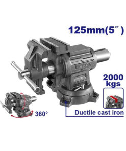 Morsa de Banco Reforzada Giratoria 360º 5" Con Yunque Emtop EBVE0501