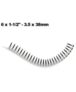 Tornillos en Tira T2 6" x 1 1/2" - 3.5mm x 38mm x 1000 UNID. Para Alimentador Automático Atornillador Drywall Durlock Jadever JDXS2514C JDCDS2088 Compatibles con Tornillos SG Bosch para MA 55