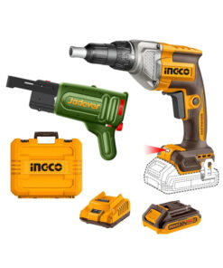 Combo Atornillador Con Tope Durlock + Alimentador Adaptador Automático para Tira de Tornillos Jadever Ingco Emtop Total Wadfow JDCDS2088 CDSLI20428