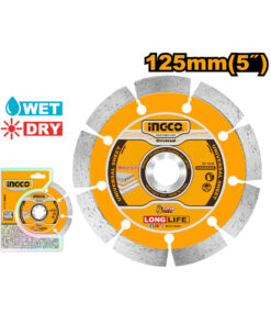Alternative view of Disco Diamantado Segmentado 125mm 5" Para Acanaladora Pared Ladrillo Hormigón Concreto Ingco DMD011252