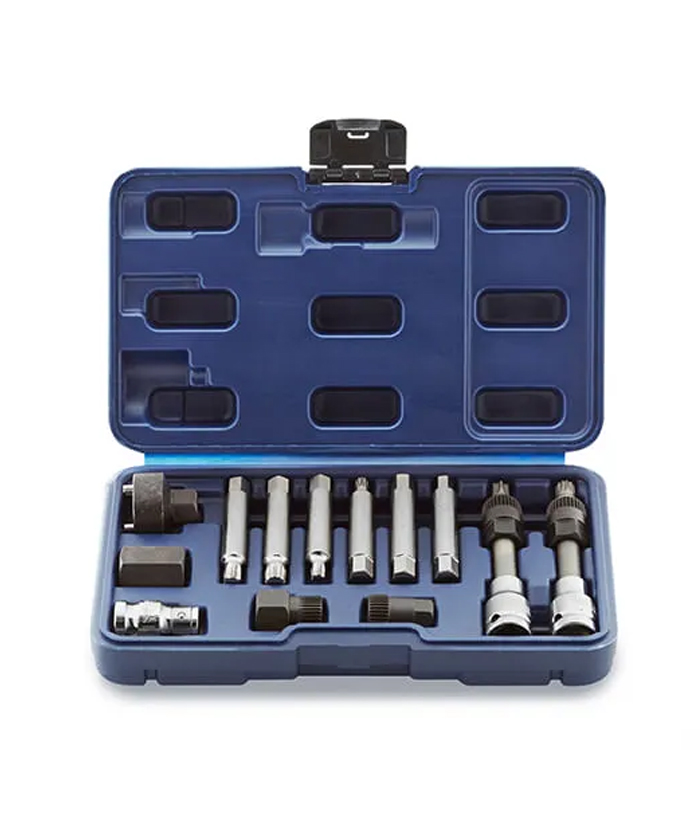 Juego Set Kit Tubos Bocallaves y Puntas para Alternador Encastre 1/2" 13 piezas Bremen 5904 - Imagen 3