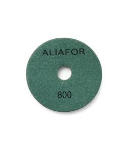 Alternative view of Disco Pad Pulido Seco Húmedo 100mm 4" Grano 800 Para Pulir Mármol Cerámicos Porcelanato Baldosas Granito Hormigón Diamantado Diamantada Almohadilla Con Velcro Abrojo Aliafor PP-D800