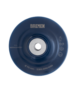 Plato Base Soporte de Apoyo Refrigerado 115 mm para Discos Lija de Fibra Para Superficies Planas Bremen 8584