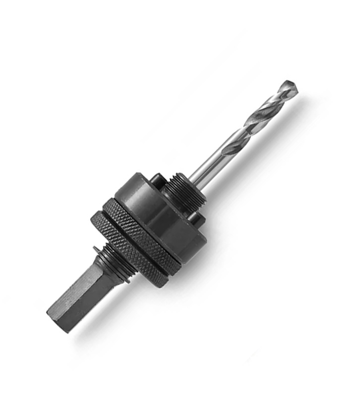 Mecha Centradora Soporte de Fijación Guía Adaptador Hexagonal Para Sierra Copa Bimetálica 5/8" 32mm a 152mm Bremen 5926 - Imagen 2