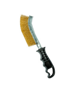 Cepillo Curvo Mango Plástico Acero Bronceado 10" 250mm Lusqtoff L7804