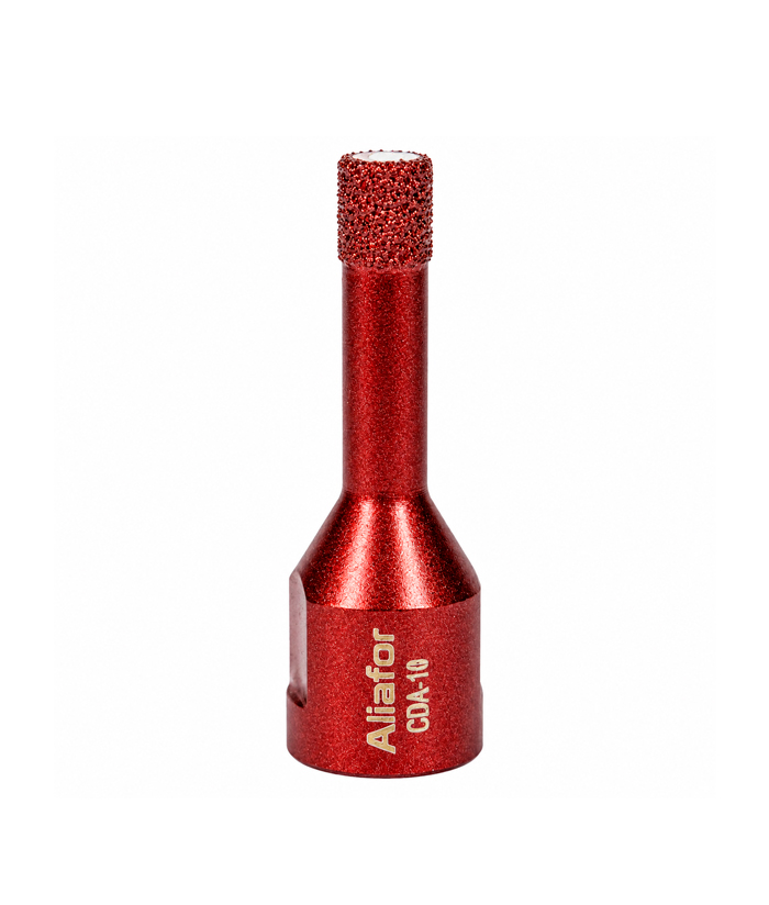 Mecha Copa Diamantada 10mm Para Amoladora Porcelanatos Cerámicos Cerámicas Corte En Seco Encastre M14 Aliafor Rojo CDA-10