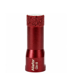 Mecha Copa Diamantada 18mm Para Amoladora Porcelanatos Cerámicos Cerámicas Corte En Seco Encastre M14 Aliafor Rojo CDA-18