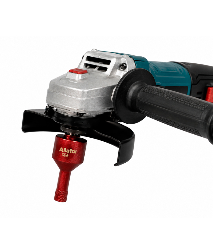 Mecha Copa Diamantada 14mm Para Amoladora Porcelanatos Cerámicos Cerámicas Corte En Seco Encastre M14 Aliafor Rojo CDA-14 - Imagen 2