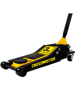 Crique Gato Hidráulico Carro Carrito Perfil Bajo Doble Pistón 3 Toneladas Crossmaster Amarrilla/Negro 9936896