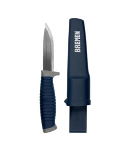 Cuchillo Cuchilla de Rescate Multipropósito Acero Inoxidable Caza Pesca Camping Con Funda Bremen 8323