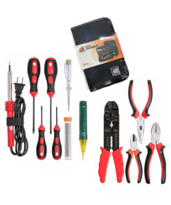 Juego Set Kit Estuche con Herramientas Para Electricista Electricidad x 12 Piezas JA DES8809